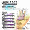 Glades Nitrile Disposable Gloves, 8 mil Palm , Nitrile, Powder-Free, XXL, 500 PK, Purple XXL